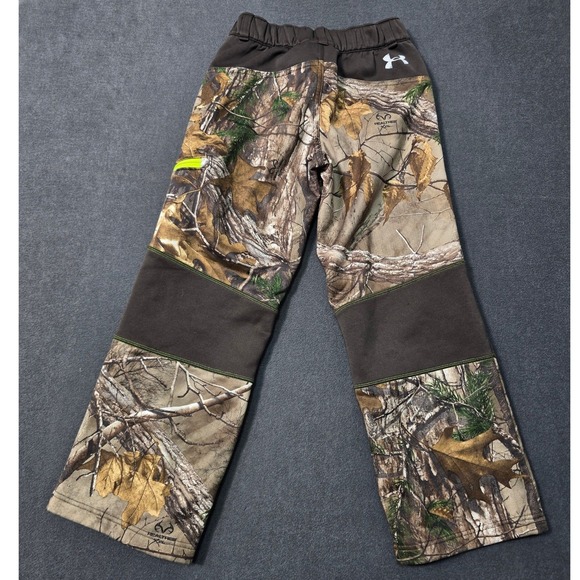 Under Armour Boys Cold Gear Storm Youth Small Camo Hunting Pants Realtree - Picture 8 of 8